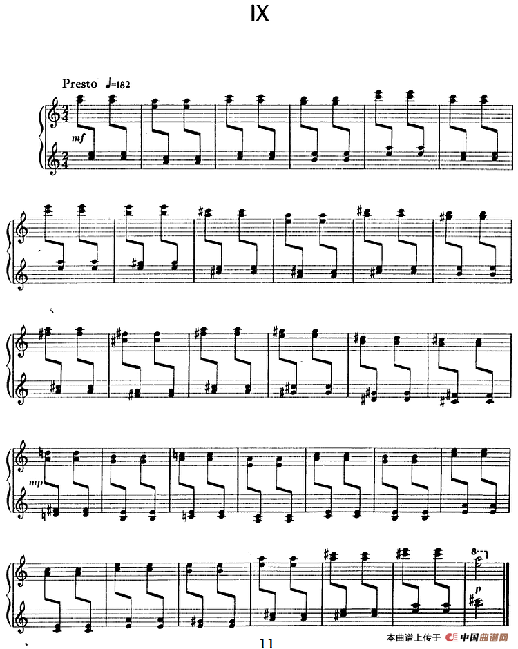 钢琴简易练习曲十六首（丁善德作品三十一号）(1)钢琴简易练习曲十六首（丁善德作品三十一号）11.png