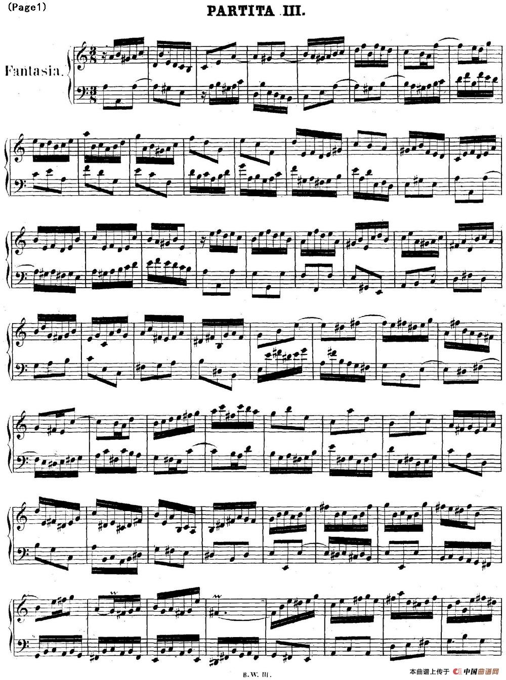 帕蒂塔6首德国组曲（No.3 a小调 巴赫 Partita a Minor BWV 827）(1)BWV0827_页面_01.jpg