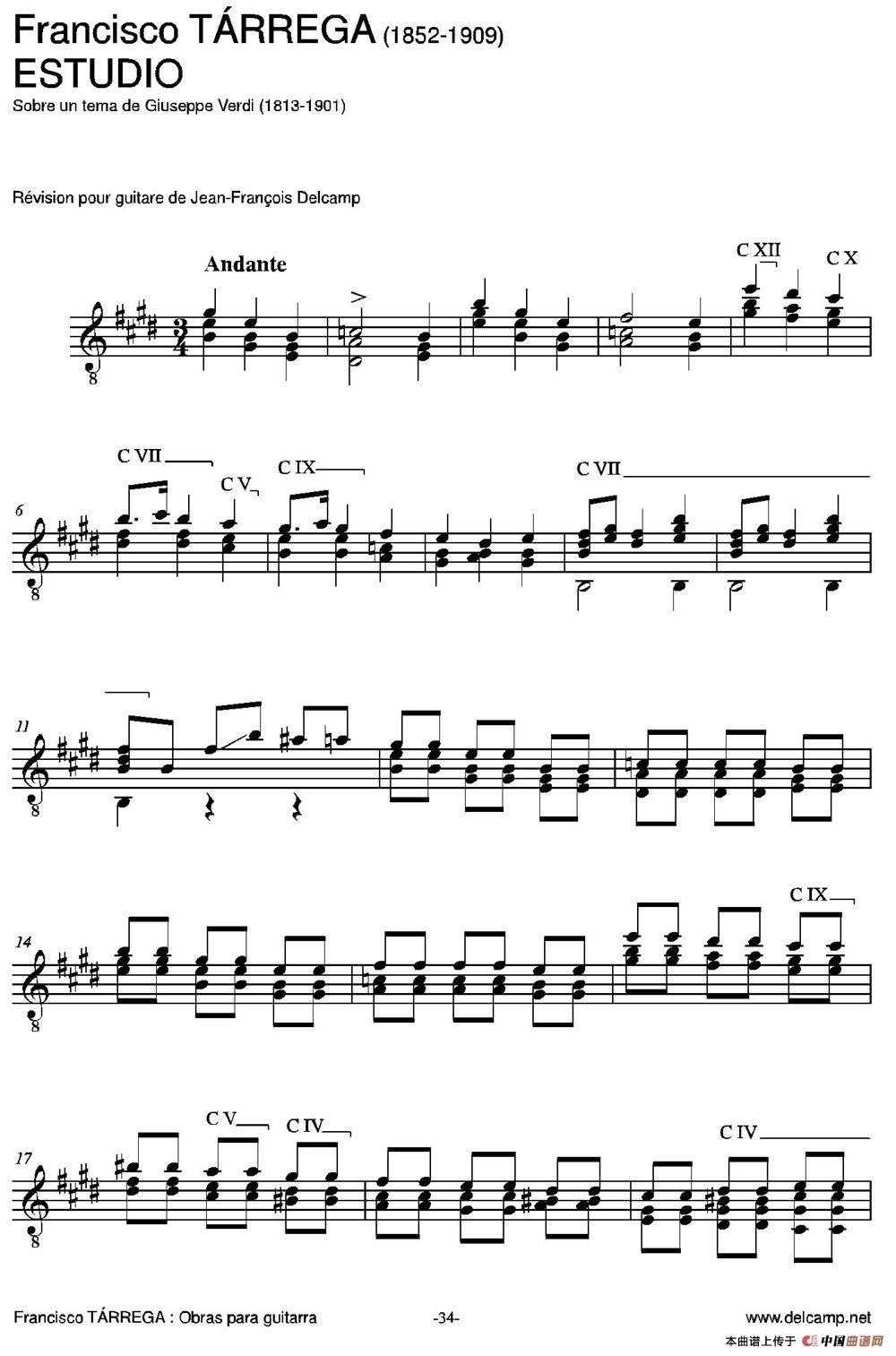ESTUDIO(Sobre un tema de Giuseppe Verdi)（古典吉他）：036.jpg
