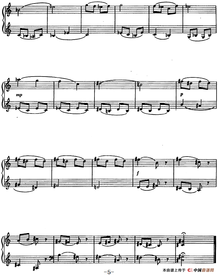 钢琴简易练习曲十六首（丁善德作品三十一号）(1)钢琴简易练习曲十六首（丁善德作品三十一号）5.png