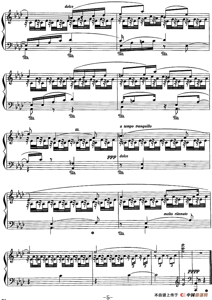 现代钢琴曲：16、在孤独的泉水边(1)现代钢琴曲：16、在孤独的泉水边 [德]理查德·施特劳斯5.png