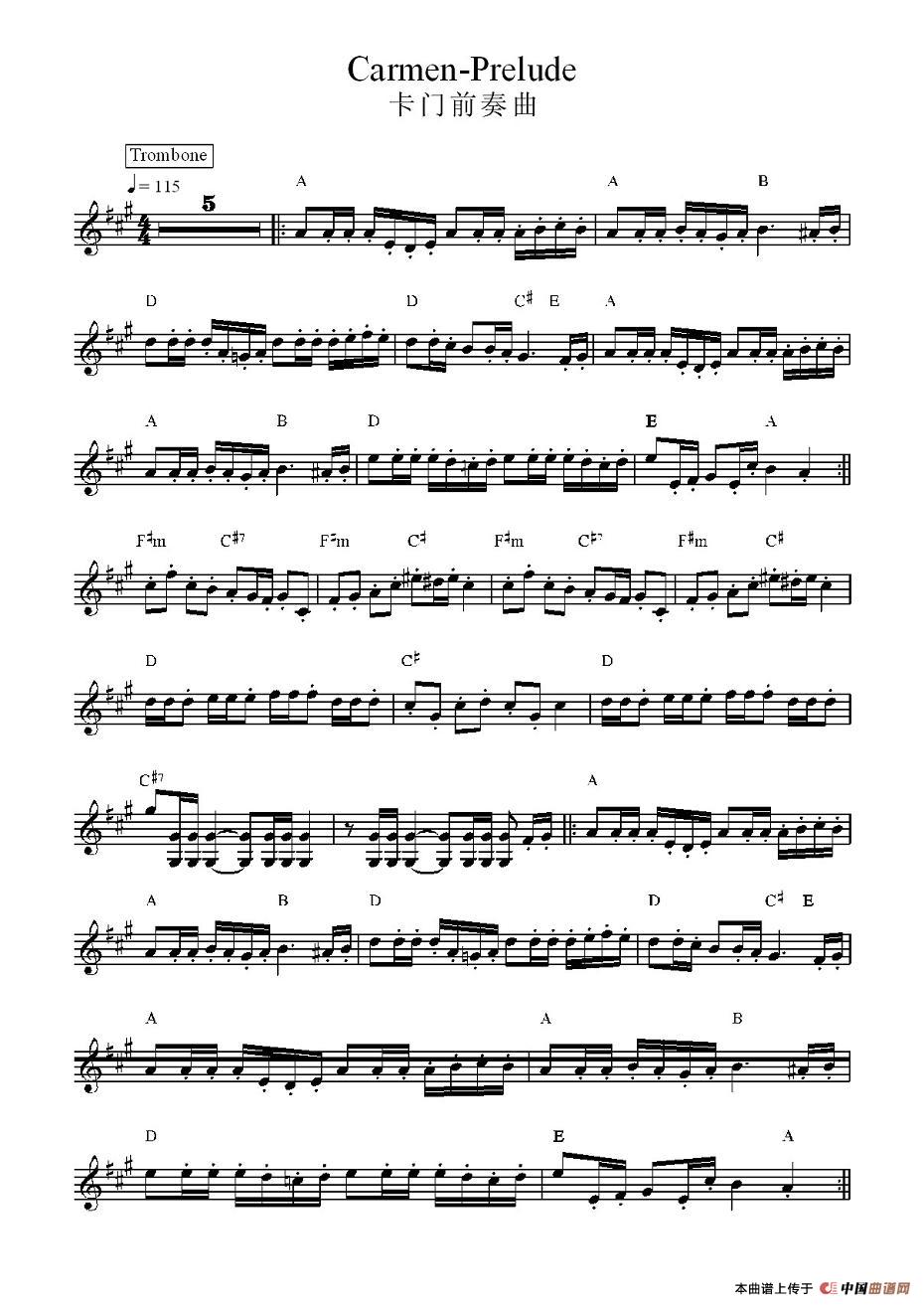 卡门前奏曲(1)美得理乐谱集100首-010.jpg