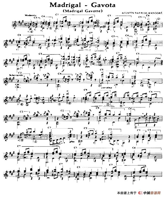 Madrigal - Gavota（古典吉他）：004-.jpg