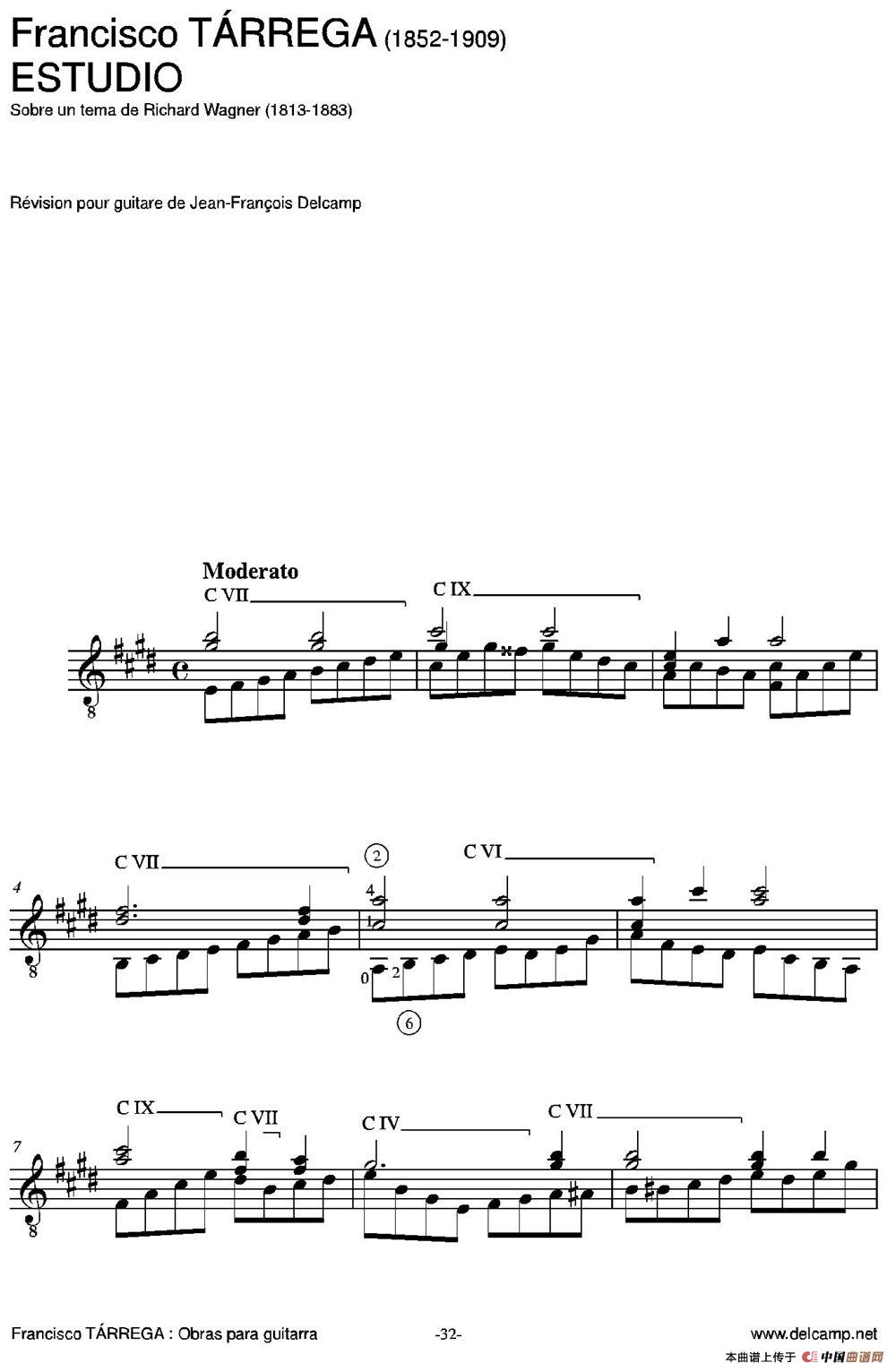 ESTUDIO(Sobre un tema de Richard Wagner)（古典吉他）：034.jpg