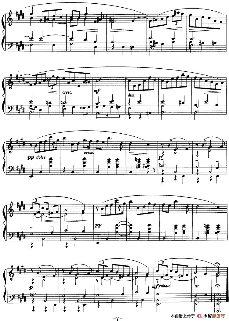 现代钢琴曲：24、玛祖卡（Op.25，No.4）(1)现代钢琴曲：24、玛祖卡Op.25，No.4 [俄]亚历山大·尼古拉耶维奇·斯克里亚宾7.png