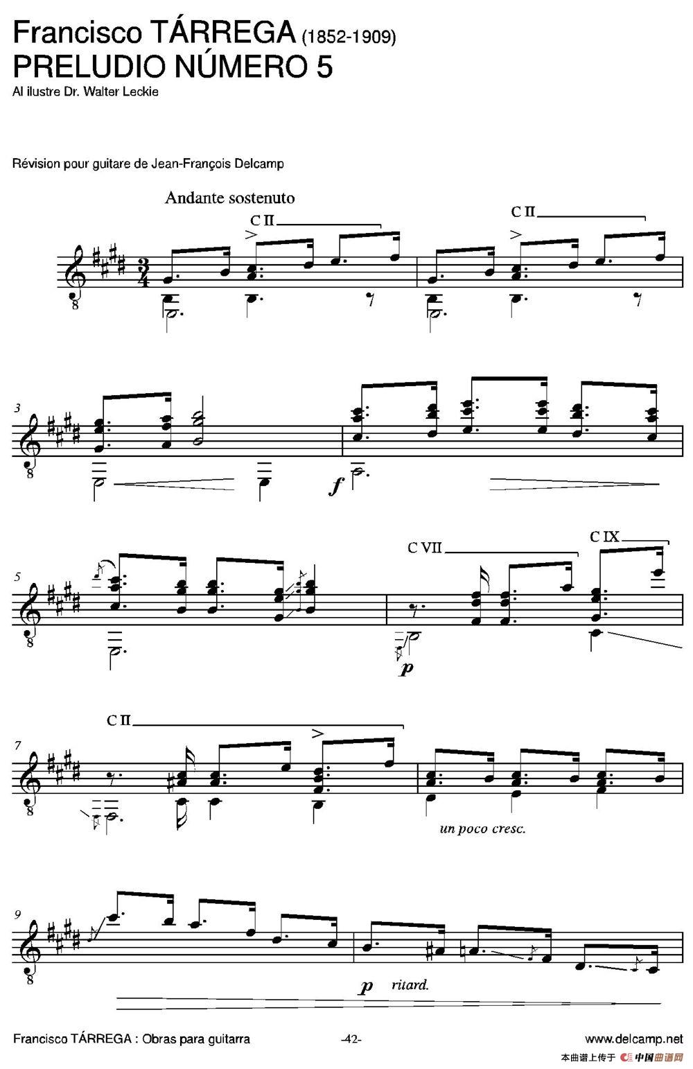 PRELUDIO NUMERO 5(AI ilustre Dr.Walter Leckie)（古典吉他）：044.jpg