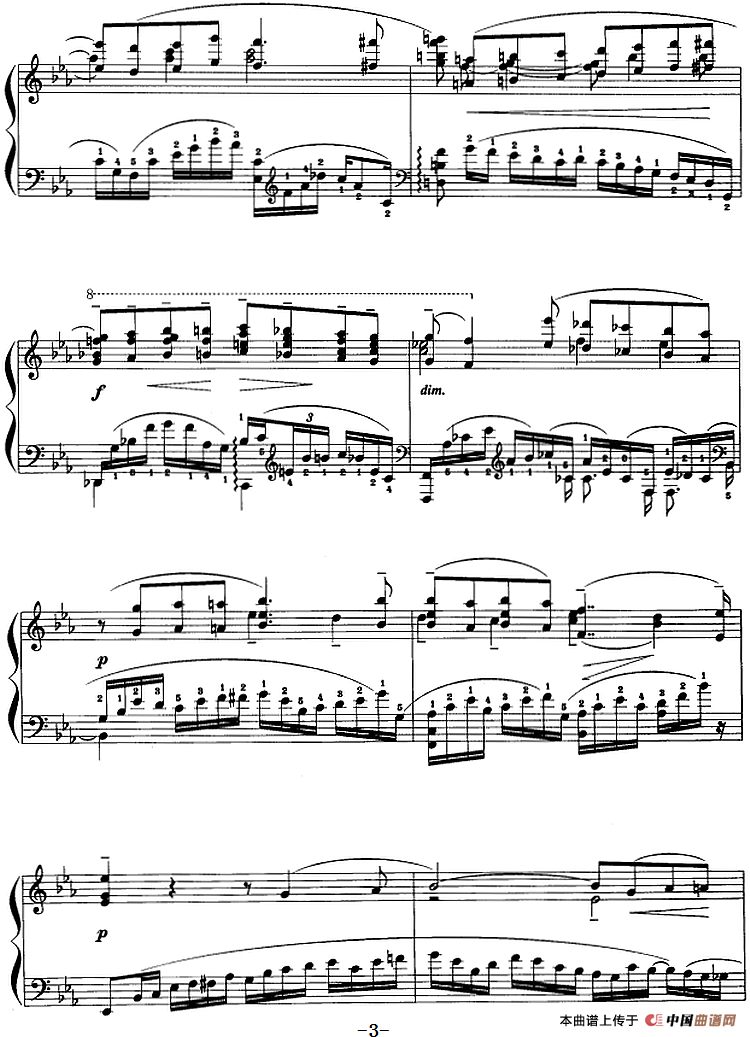 现代钢琴曲：25、bE调前奏曲（Op.23，No.6）(1)现代钢琴曲：25、bE调前奏曲Op.23，No.6 [俄]谢尔盖·瓦西里耶维奇·拉赫玛尼诺夫3.png