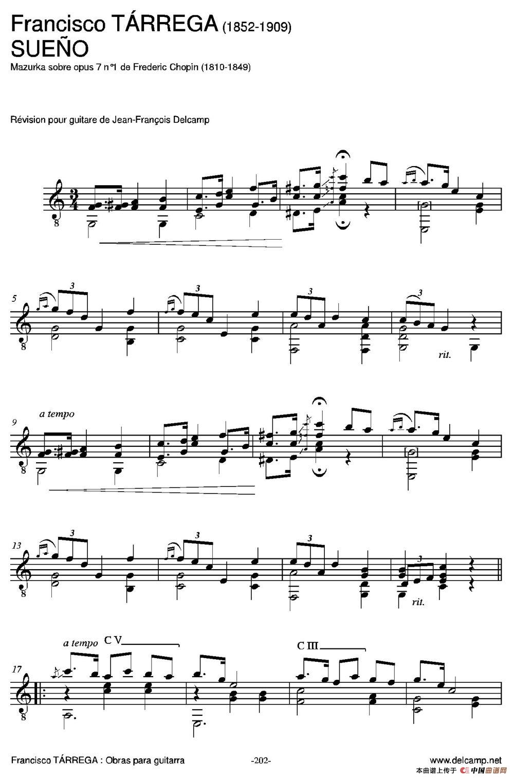 SUENO(Mazurka sobre opus 7 n1 de Frederic Chopin)（古典吉他）：204.jpg