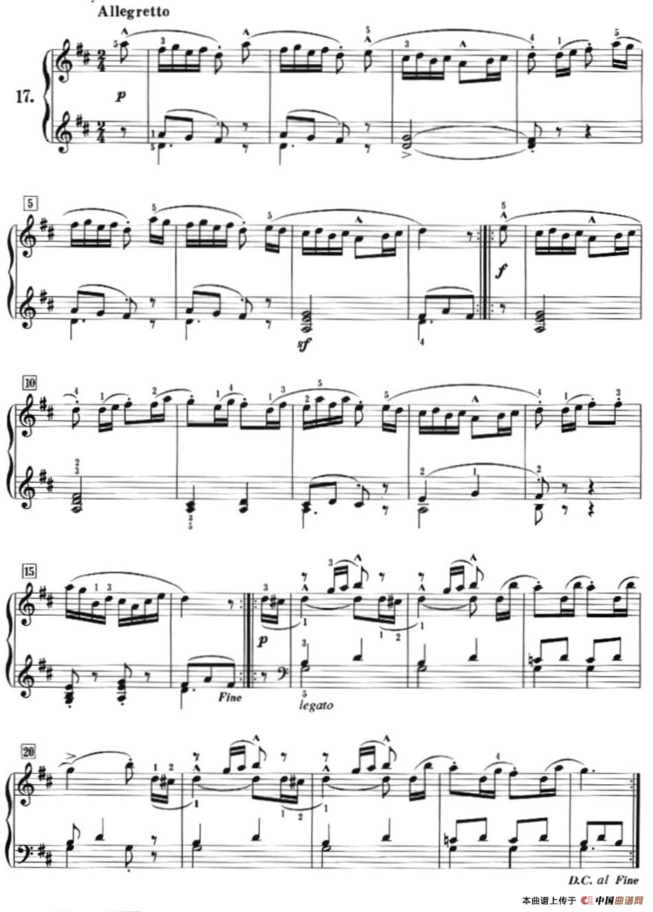 50首莱蒙钢琴练习曲 作品37（NO.17）(1)Lemoine_页面_20.jpg