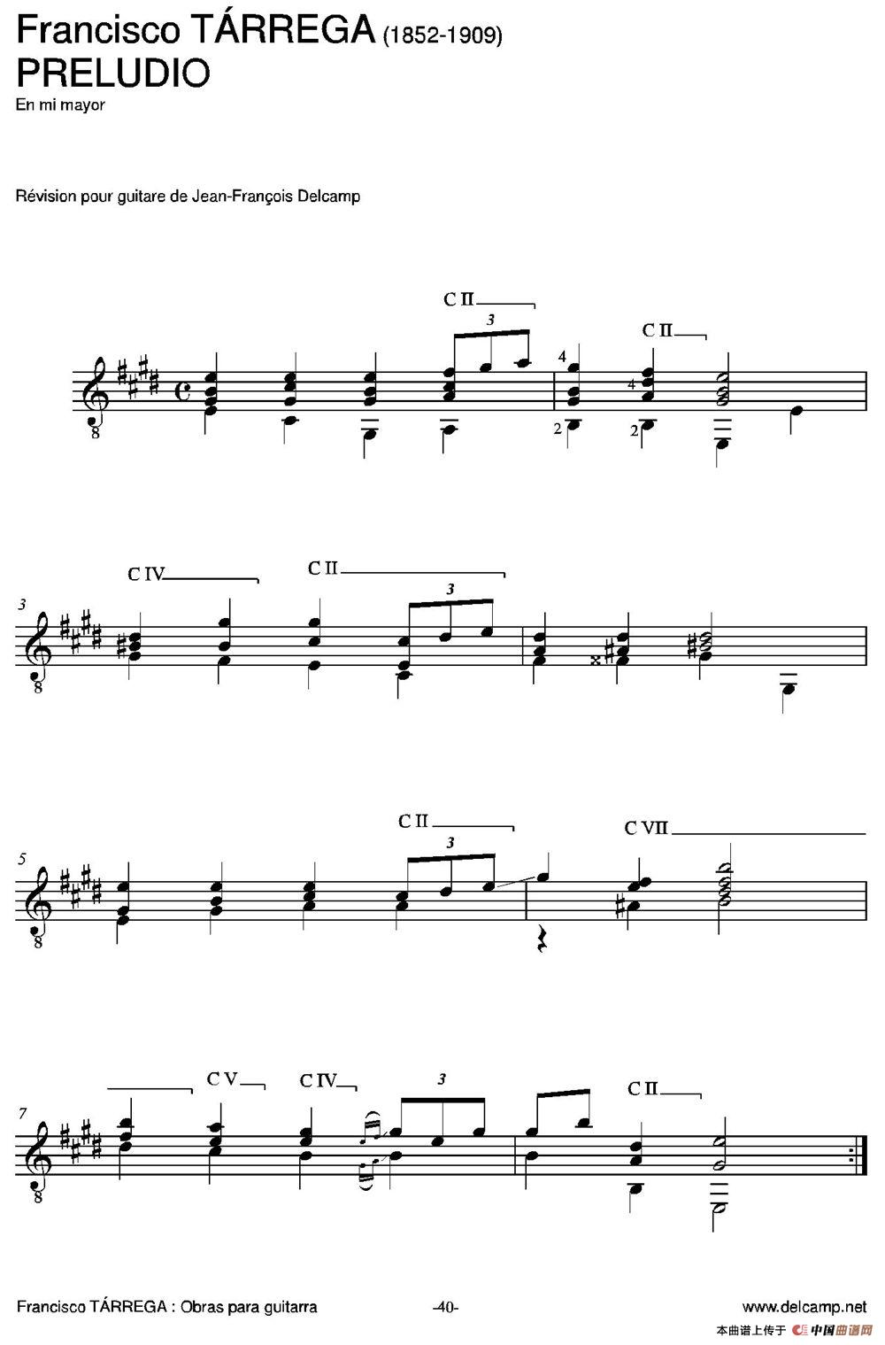 PRELUDIO(En mi mayor)（古典吉他）：042.jpg