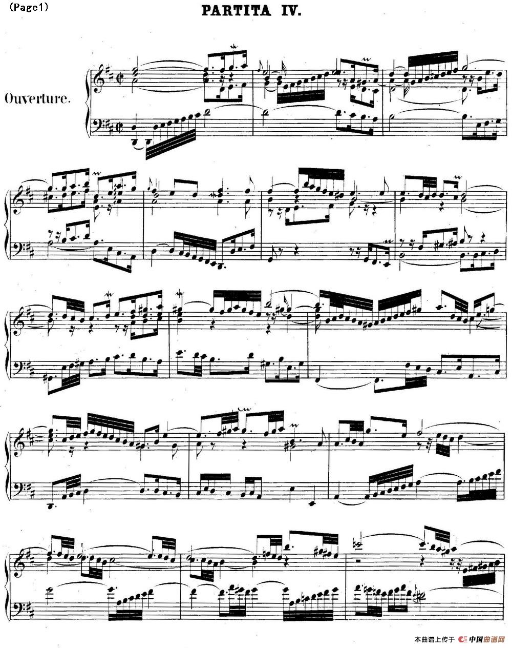 帕蒂塔6首德国组曲（No.4 D大调 巴赫 Partita D Major BWV 828）(1)BWV0828_页面_01.jpg