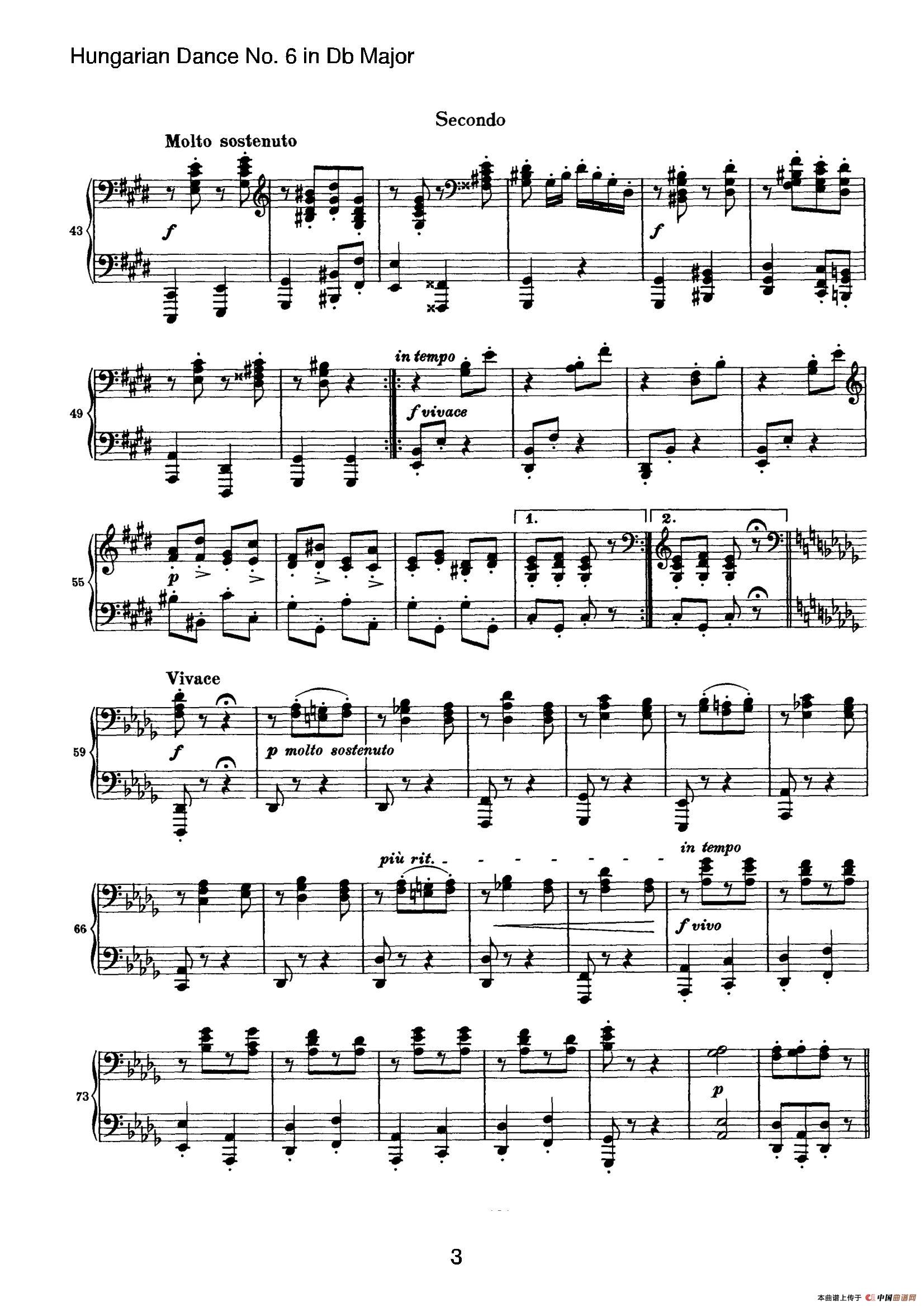 Hungarian Dance for four hands No 6 in Db Major(1)003.jpg