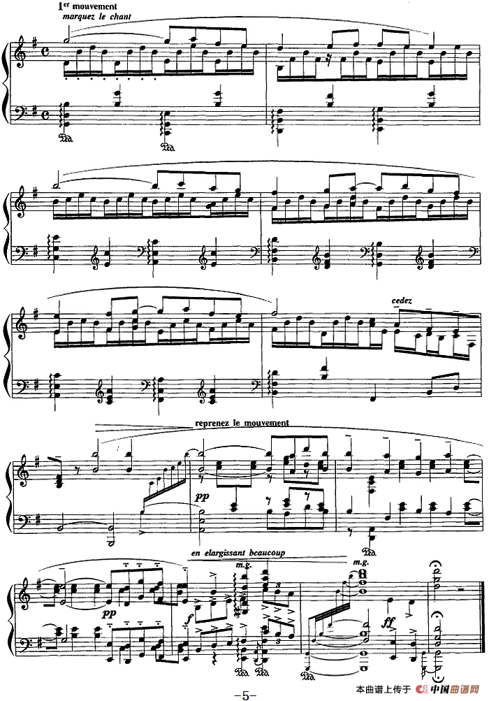 现代钢琴曲：13、帕凡舞曲(1)现代钢琴曲：13、帕凡舞曲 [法]莫里斯·拉威尔5.png