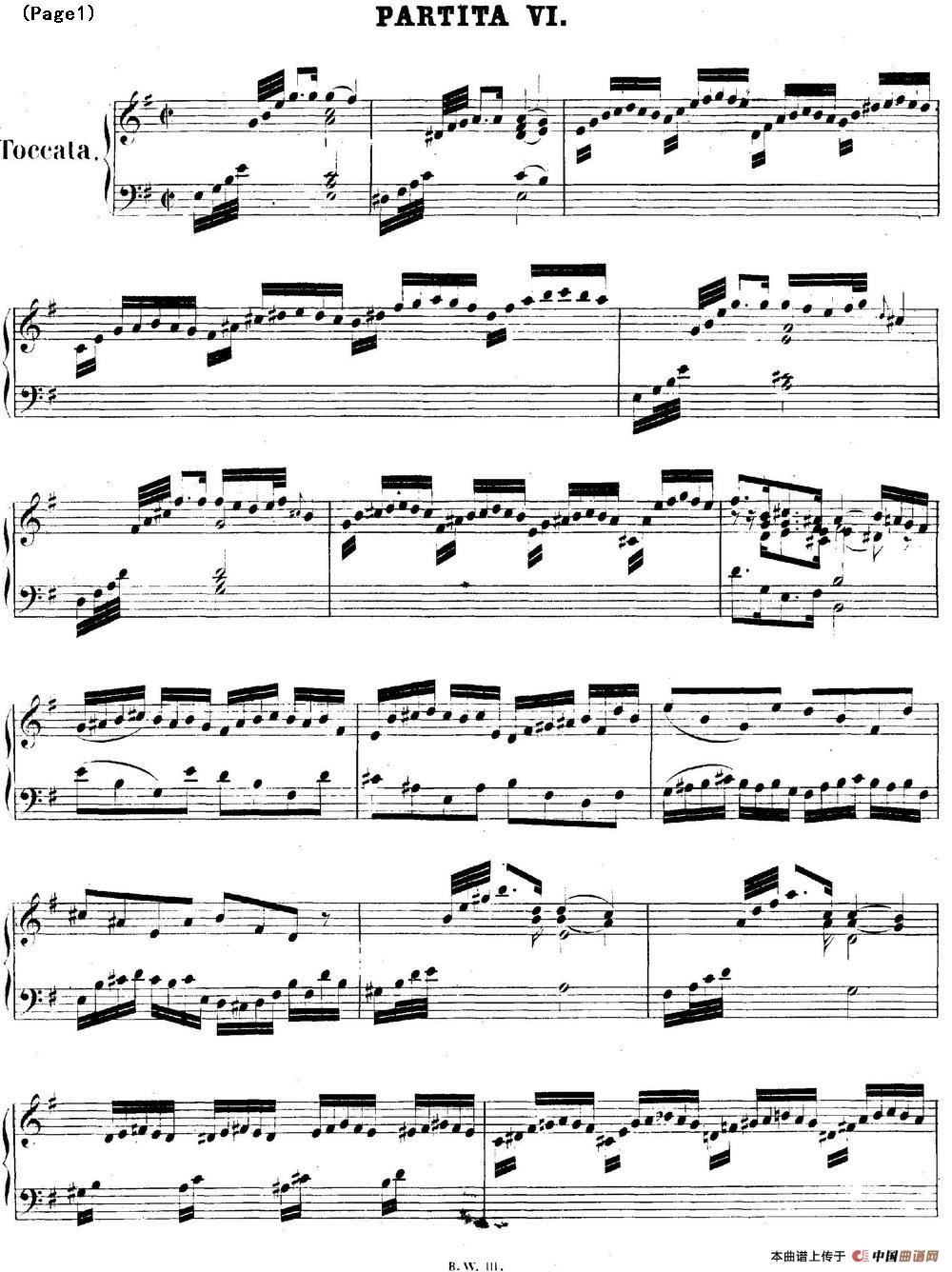 帕蒂塔6首德国组曲（No.6 e小调 巴赫 Partita e Minor BWV 830）(1)BWV0830_页面_01.jpg