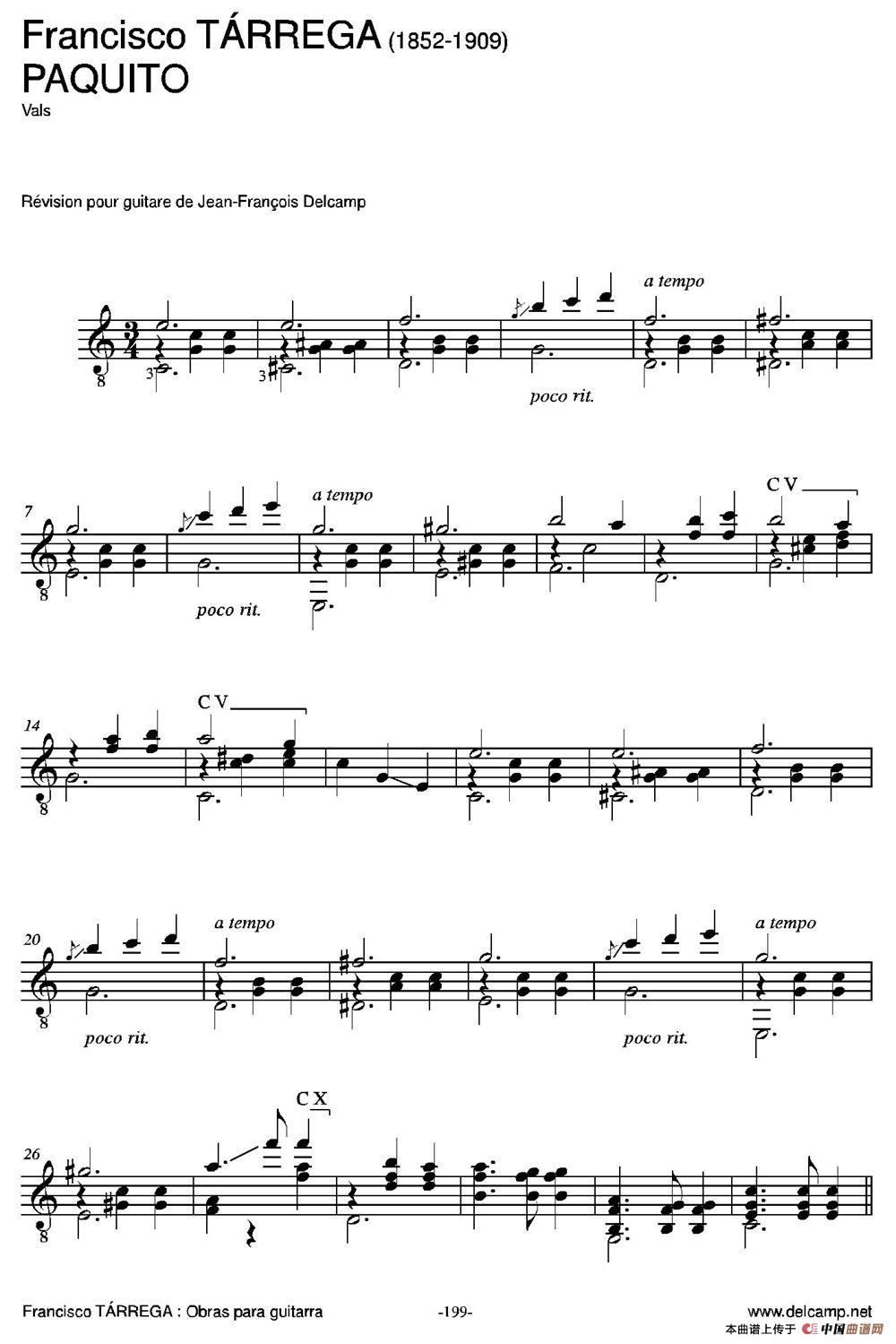 PAQUITO(Vals)（古典吉他）：201-.jpg
