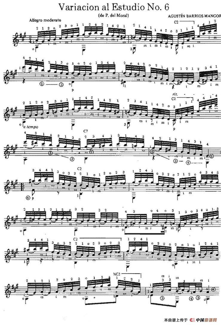Variacion al Estudio No.6（古典吉他）：007.jpg