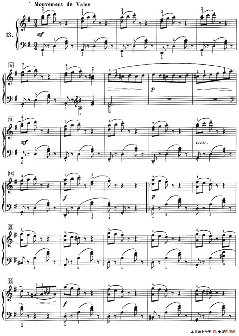 50首莱蒙钢琴练习曲 作品37（NO.13）(1)Lemoine_页面_15.jpg