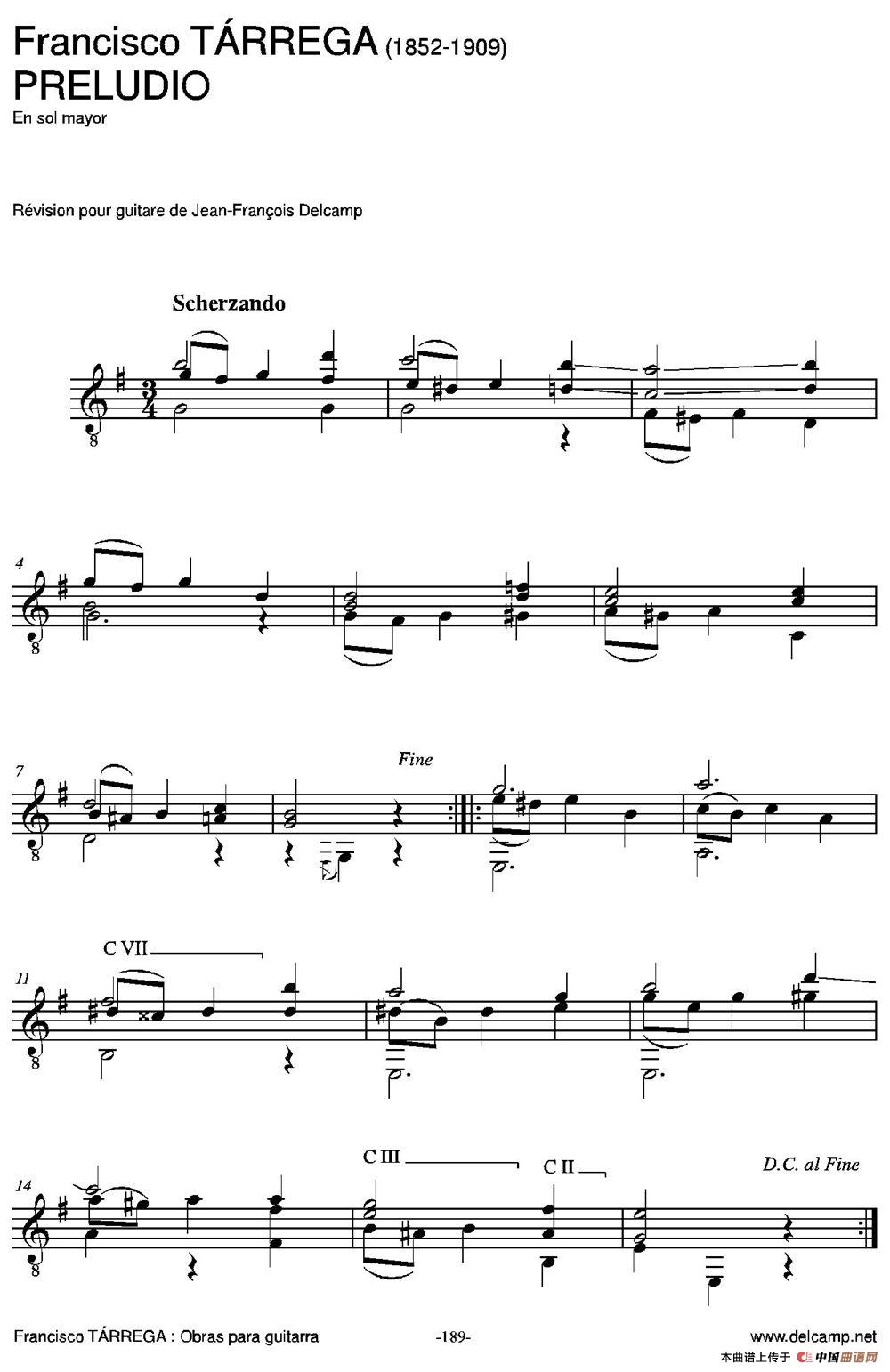 PRELUDIO(En sol mayor)（古典吉他）：191.jpg