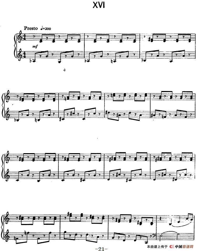 钢琴简易练习曲十六首（丁善德作品三十一号）(1)钢琴简易练习曲十六首（丁善德作品三十一号）21.png