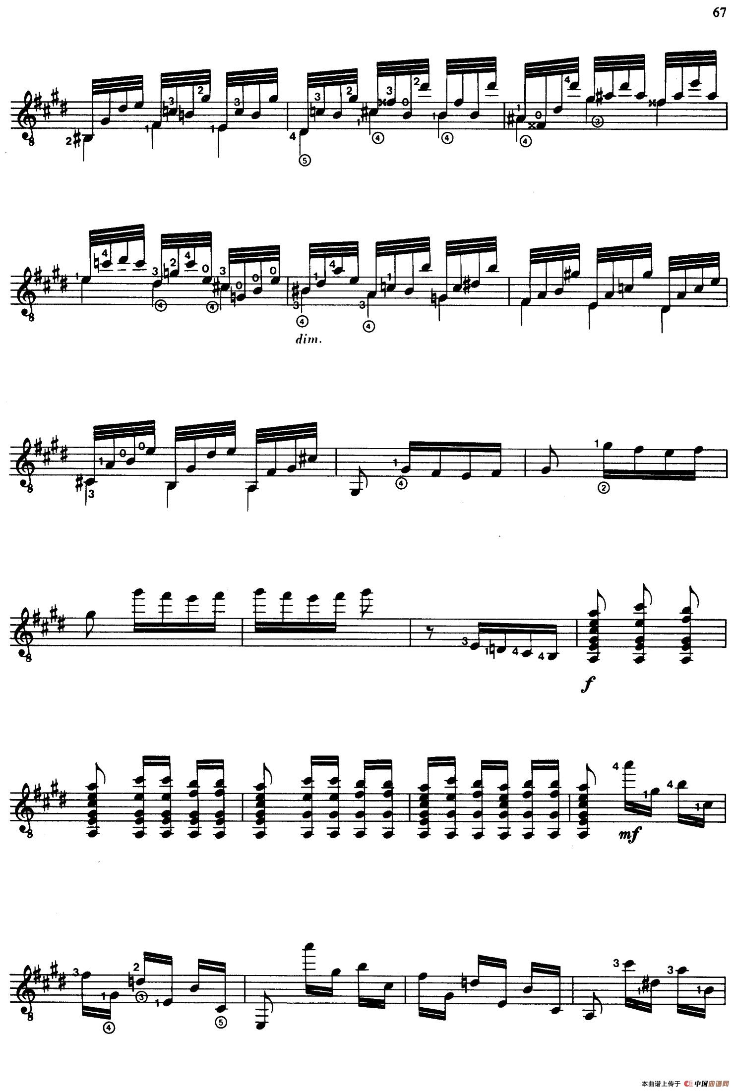 Joaquin Rodrigo Music for Guitar（罗德里戈吉他音乐P61-68）（古典吉他）：067.jpg