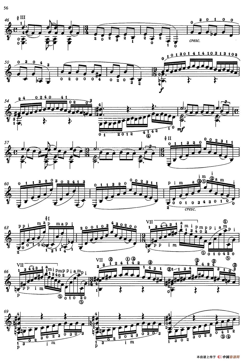 Joaquin Rodrigo Music for Guitar（罗德里戈吉他音乐P54-60）（古典吉他）：056.jpg