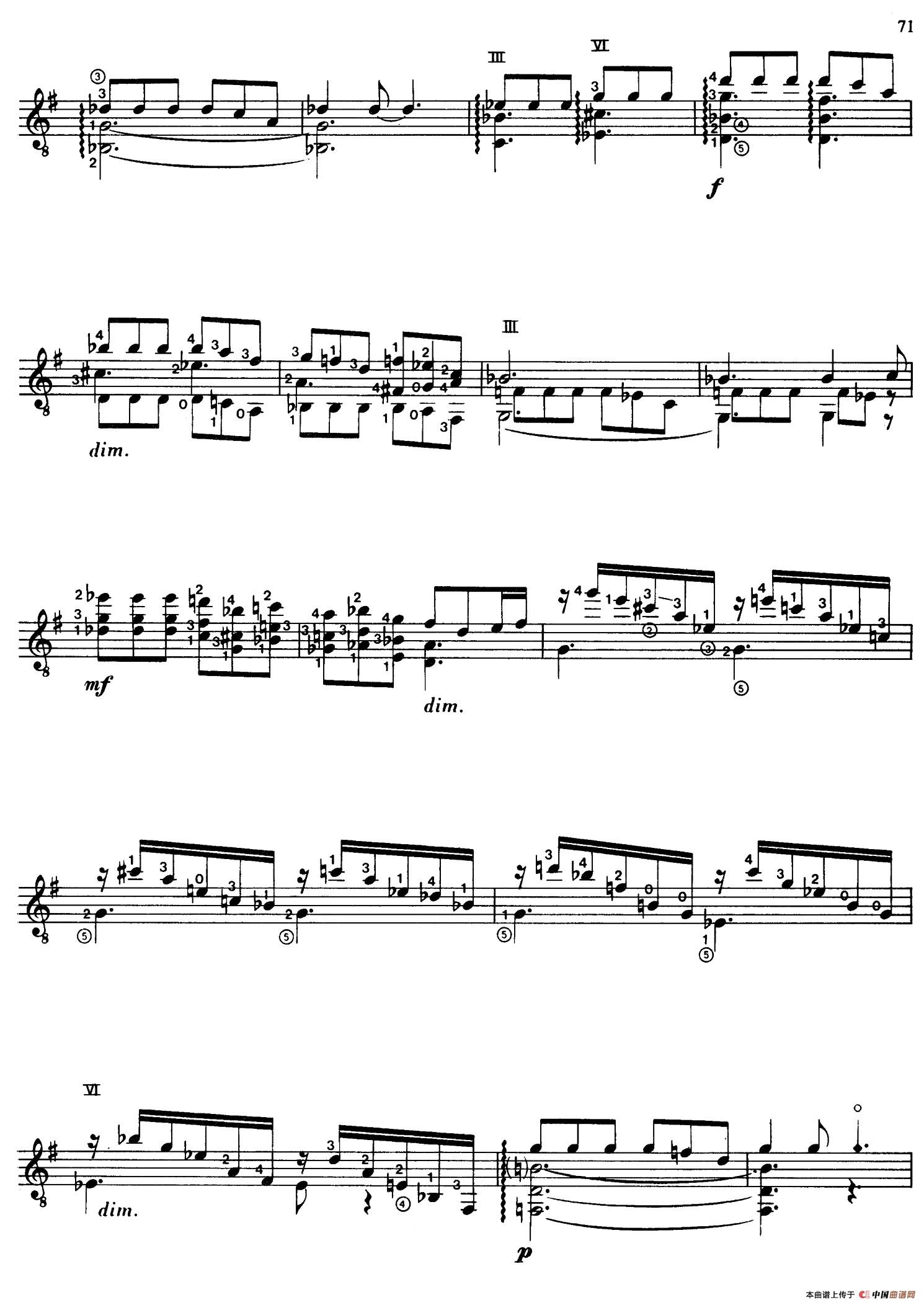 Joaquin Rodrigo Music for Guitar（罗德里戈吉他音乐P69-79（古典吉他）：071.jpg