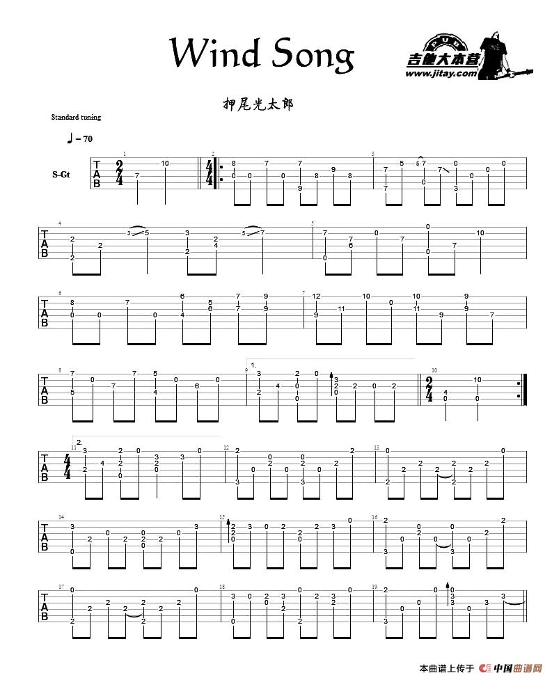 Wind Song（指弹谱）：1.jpg