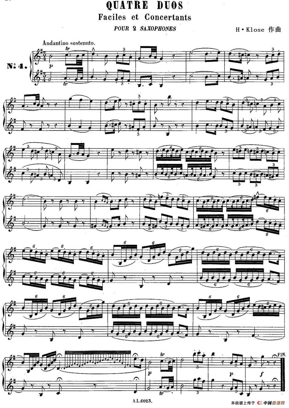 H·Klose练习曲（Quatre Duos Faciles et Concertants Pour 2 Saxophones—No.4）(1)HKlose二重奏练习曲_页面_38_缩小大小-.jpg