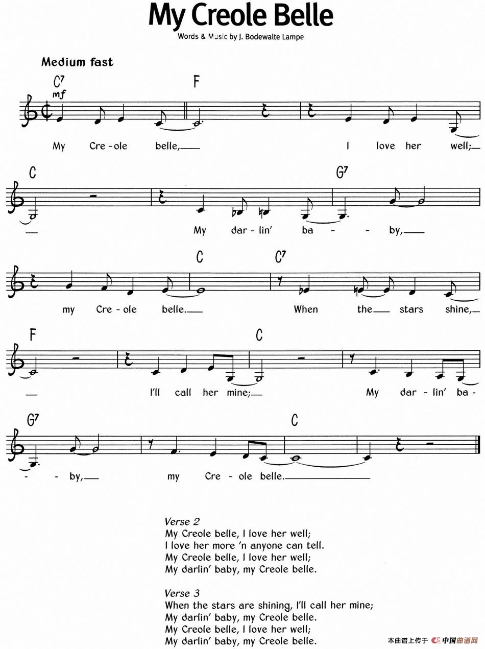 蓝调音乐：My Creole Belle(1)蓝调音乐：My Creole Belle.jpg