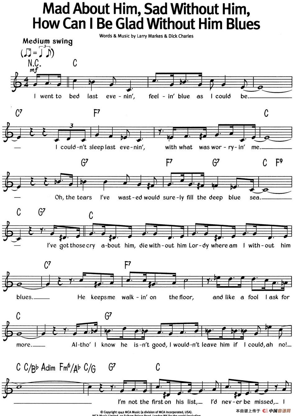 蓝调音乐：Mad About HimSad Without HimHow Can I Be Glad Without Him Blues(1)蓝调音乐：Mad About Him,Sad Without Him,How Can I Be Glad Without Him Blues.jpg