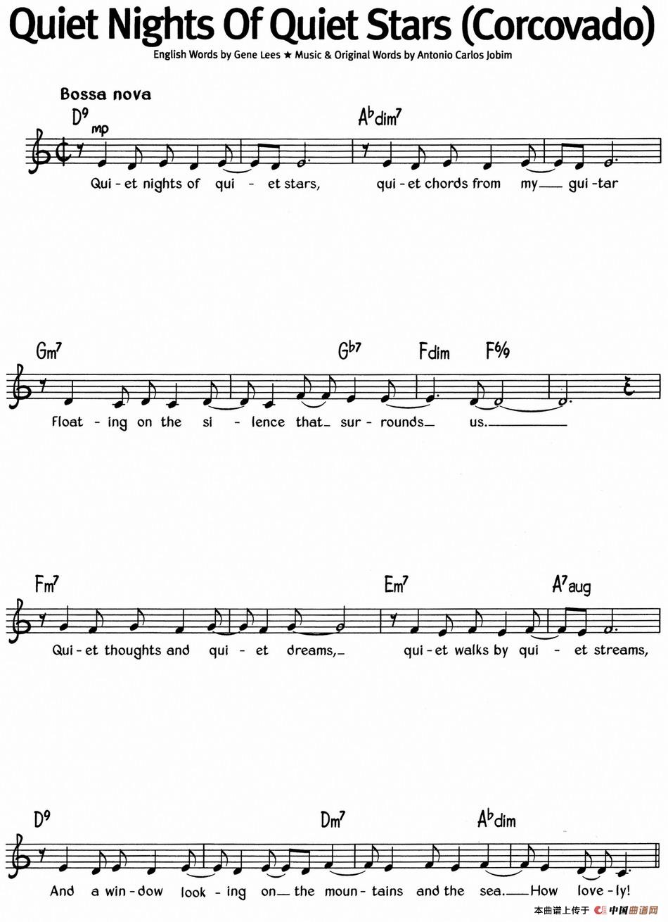 蓝调音乐：Quiet Nights Of Quiet Stars（Corcovado）(1)蓝调音乐：Quiet Nights Of Quiet Stars（Corcovado）.jpg