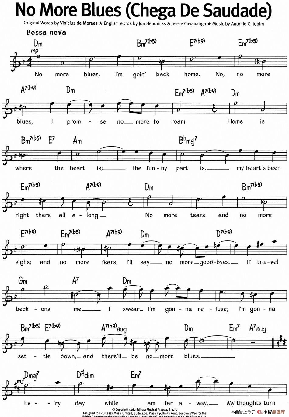 蓝调音乐：No More Blues（Chega De Saudade）(1)蓝调音乐：No More Blues（Chega De Saudade）.jpg