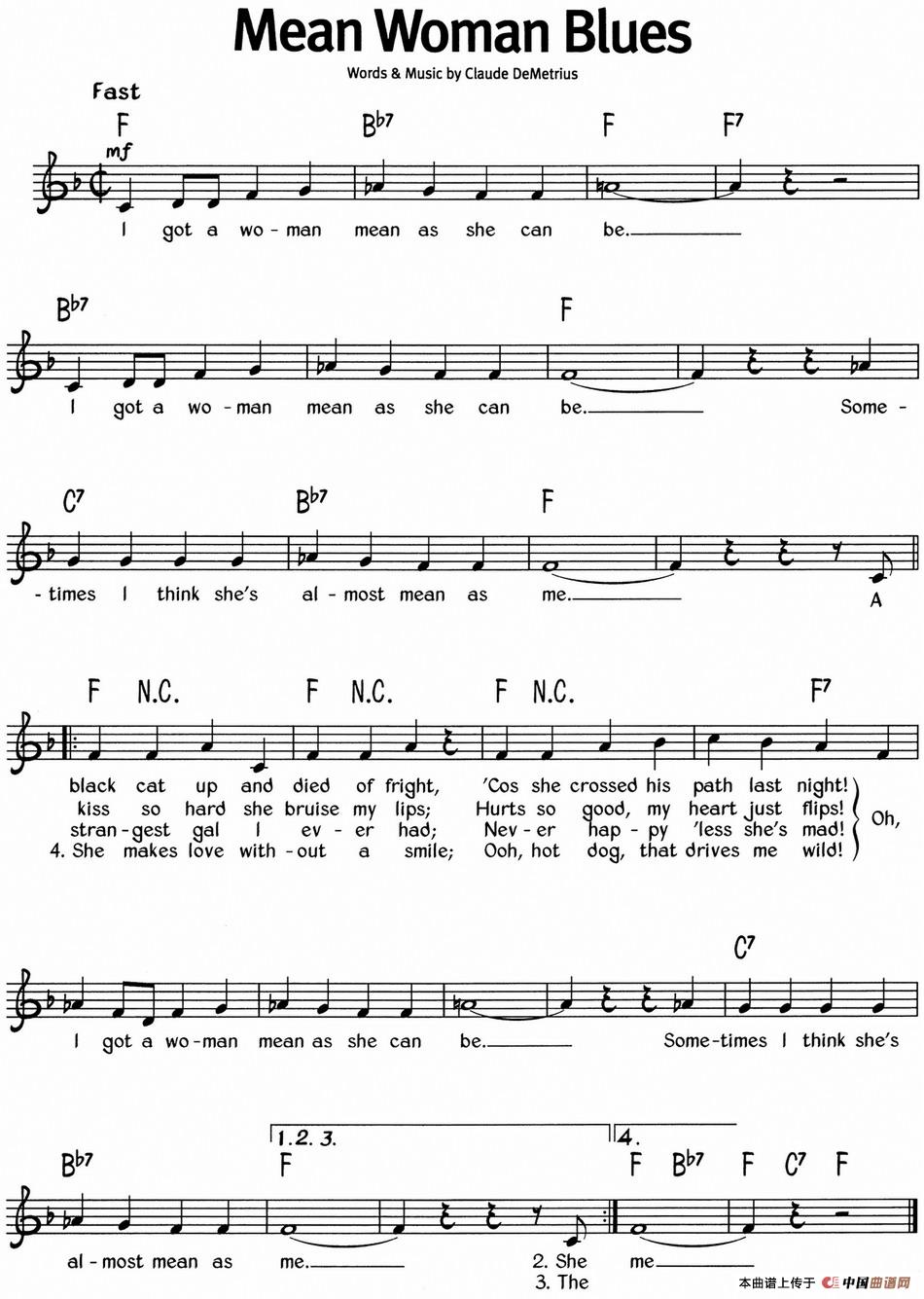 蓝调音乐：Mean Woman Blues(1)蓝调音乐：Mean Woman Blues.jpg