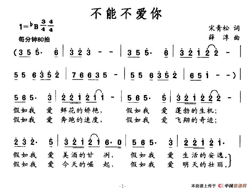 不能不爱你（宋青松词 薛淳曲）(1)不能不爱你1.jpg