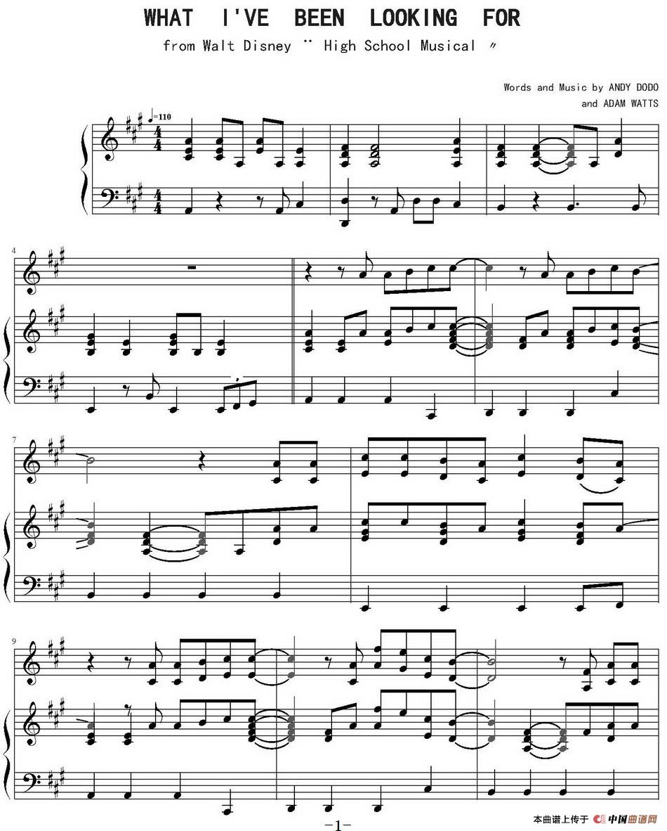 What I've Been Looking For 我有多么寂寞(1)What I've Been Looking For 我有多么寂寞 ANDY DODO and ADAM WATTS曲_页面_1.jpg