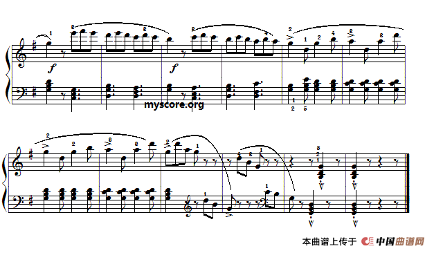 古典钢琴小曲：乡间的嬉戏(1)13.gif