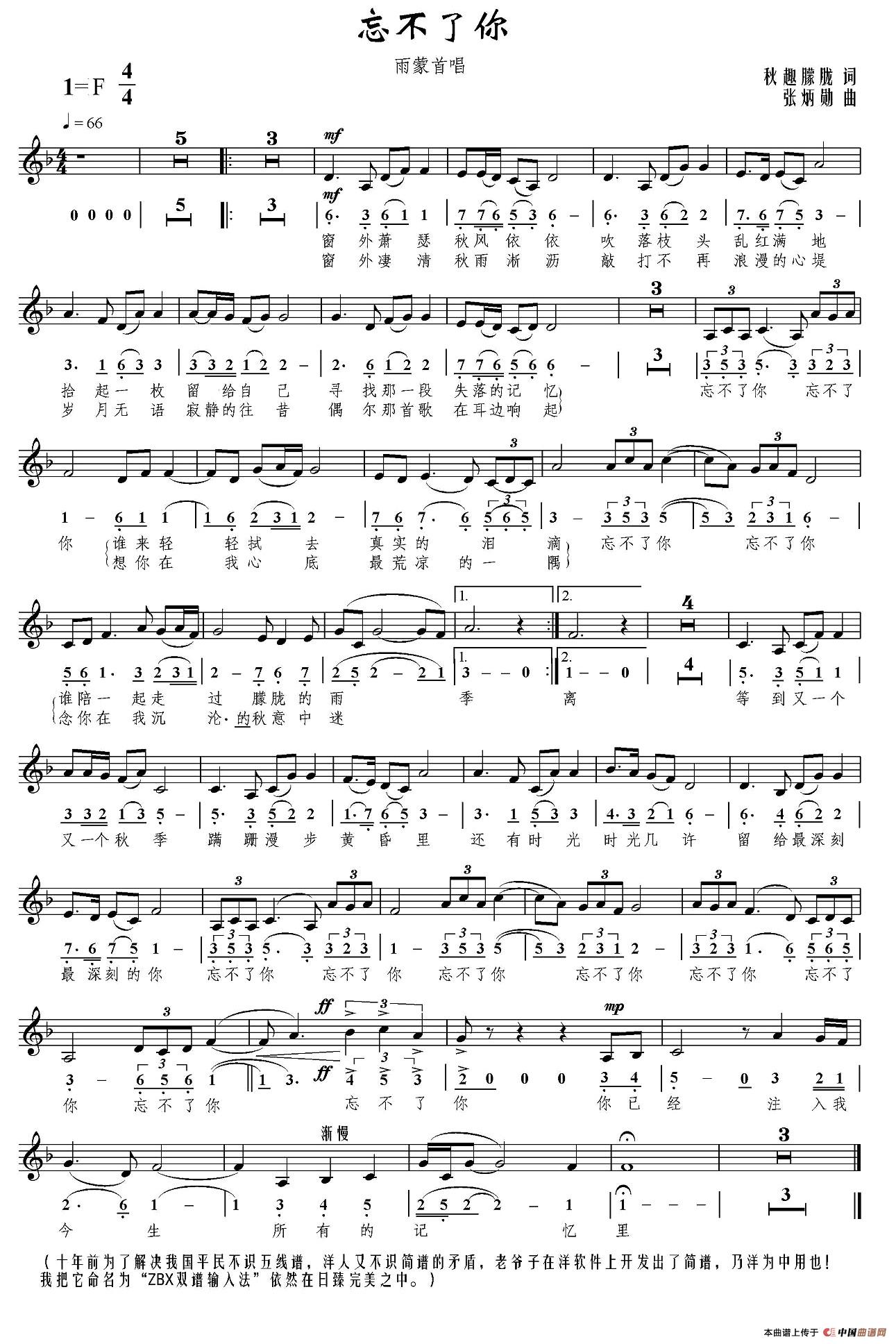 忘不了你（秋趣朦胧词 张炳勋曲、线简谱混排版）(1)1.jpg