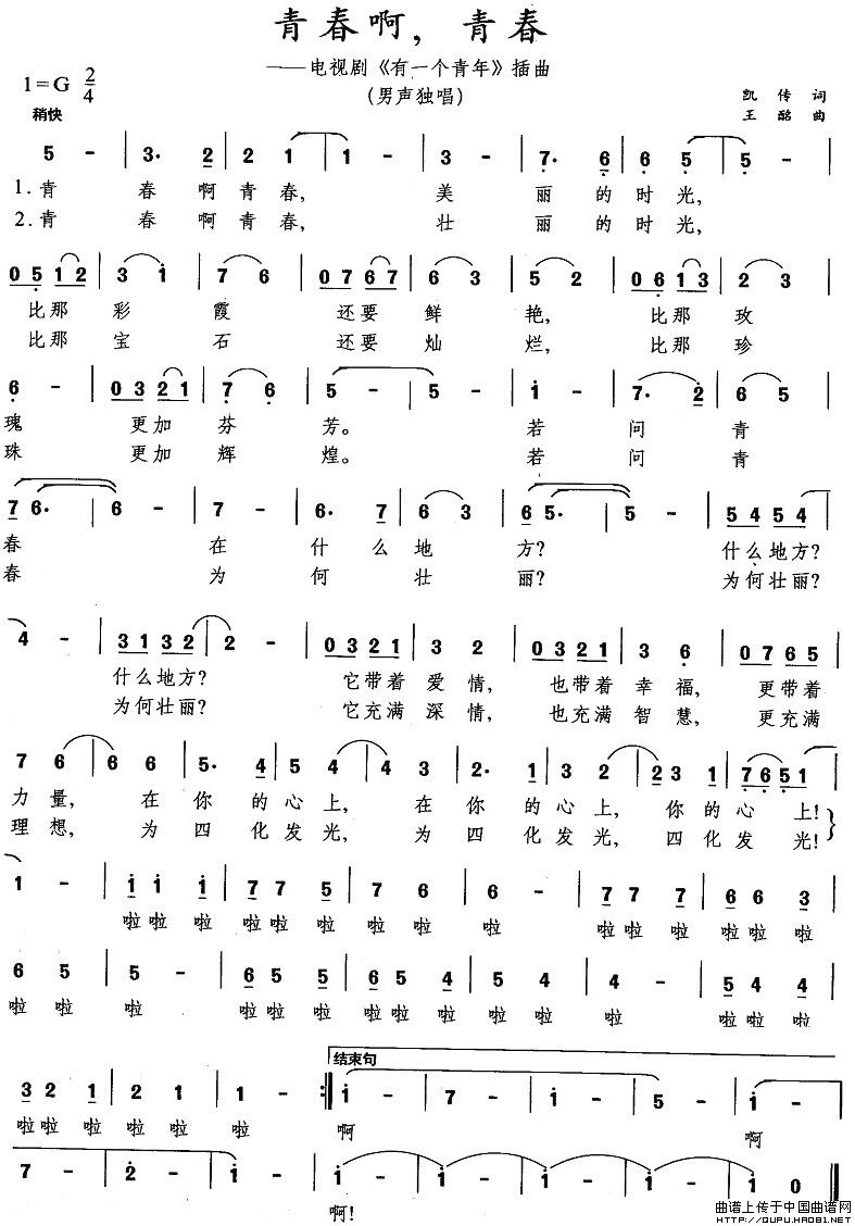 青春啊，青春（电视剧《有一个青年》插曲）(1)青春啊，青春1.jpg