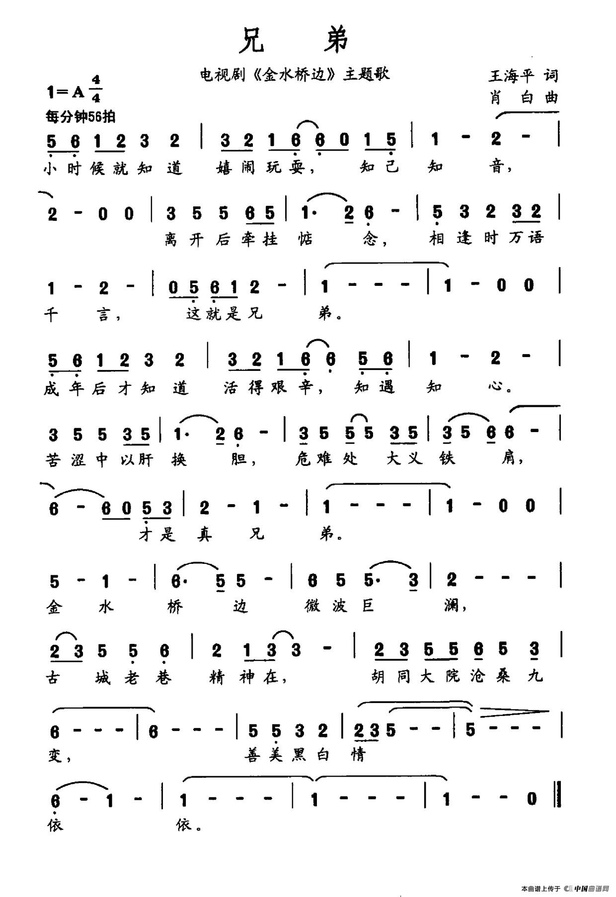 兄弟（电视剧《金水桥边》主题曲）(1)兄弟.png