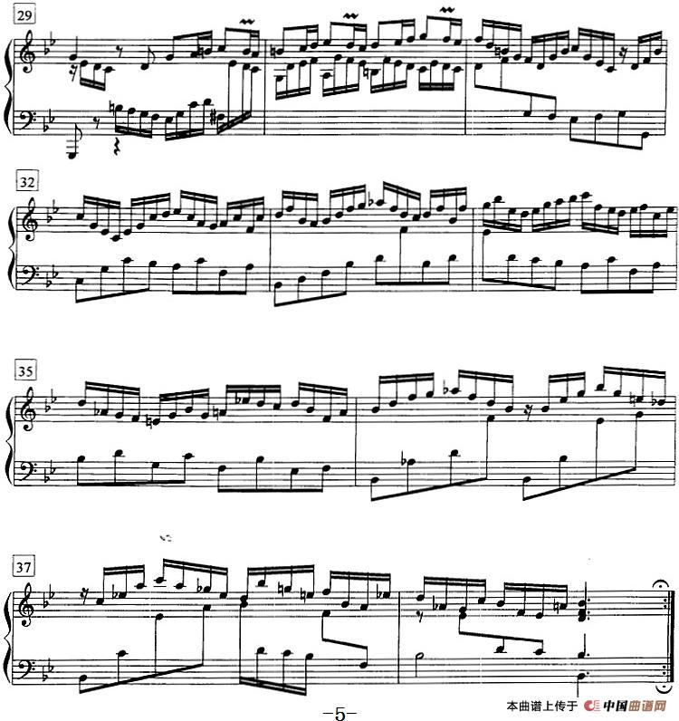 钢琴教程第七级 复调曲 帕蒂塔（第一套）(1)钢琴教程第七级 复调曲 （帕蒂塔 第一套）巴赫曲5.jpg