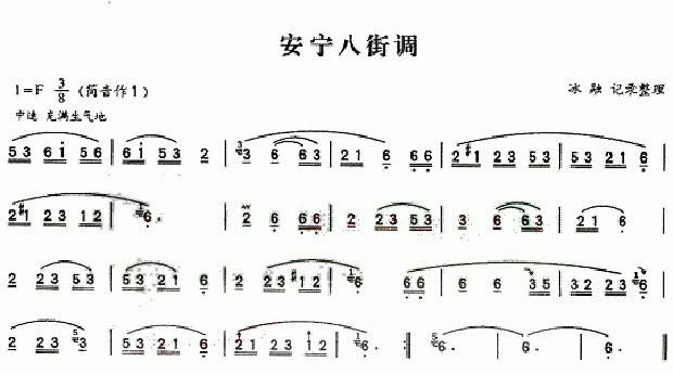 安宁八街调（葫芦丝谱）：安宁八街调1.jpg