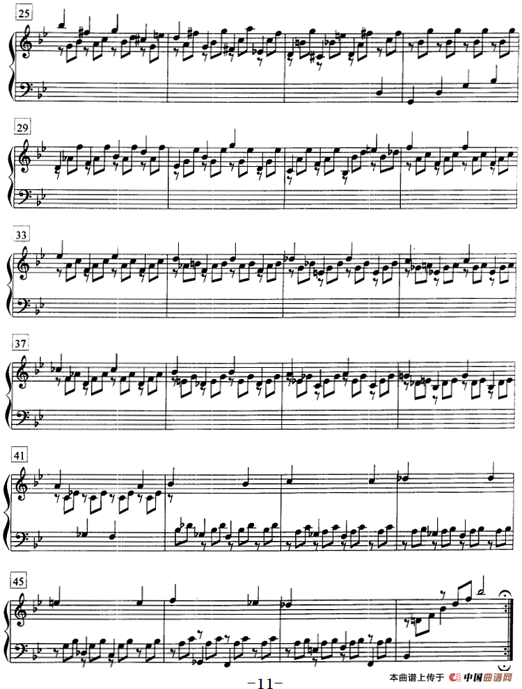 钢琴教程第七级 复调曲 帕蒂塔（第一套）(1)钢琴教程第七级 复调曲 （帕蒂塔 第一套）巴赫曲12.png