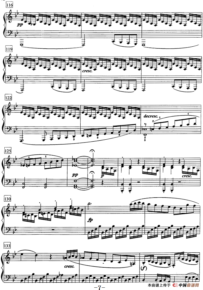 钢琴教程第七级 大型乐曲（降B大调奏鸣曲 Op.22 第一乐章）(1)钢琴教程第七级 大型乐曲（降B大调奏鸣曲 Op.22 第一乐章）贝多芬曲7.png