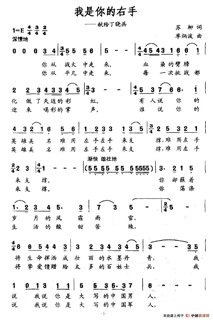 我是你的右手（献给丁晓兵）(1)我是你的右手1.jpg