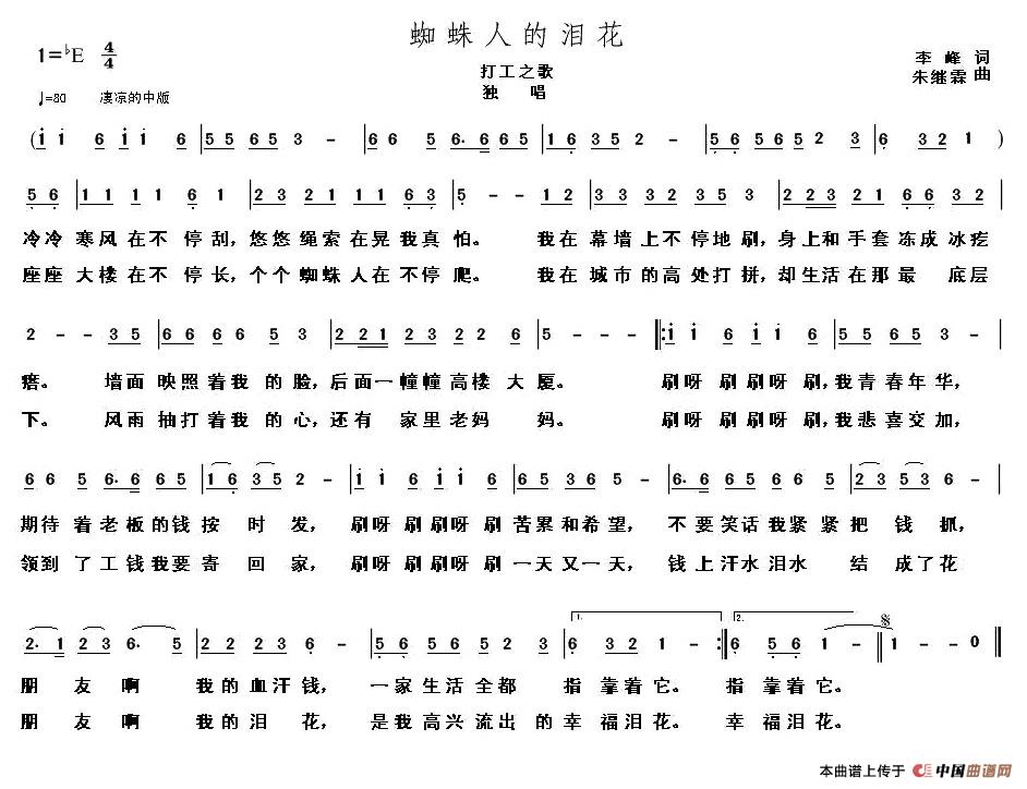 蜘蛛人的泪花（打工之歌）(1)蜘蛛人的泪花2.jpg