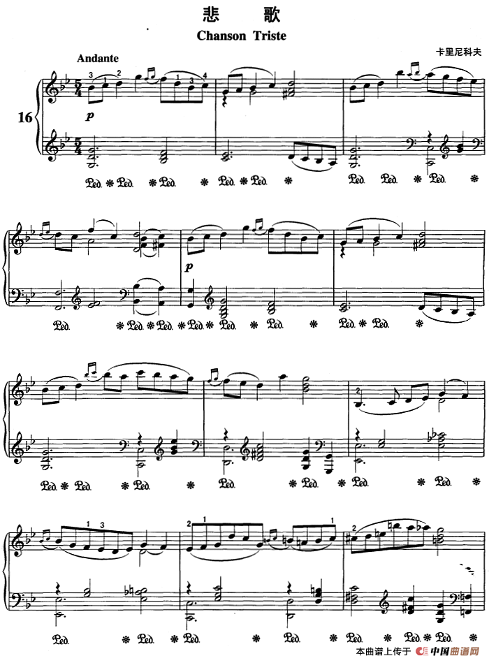 不可不弹的世界钢琴名曲：悲歌(1)不可不弹的世界钢琴名曲：悲歌&卡里尼科夫.png
