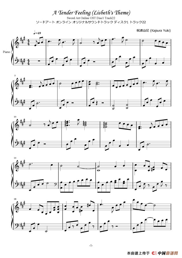 A Tender Feeling（Lisbeth’s Theme Lizbeth 莉兹贝特 リズベット)(Sword Art Online OST ソード ）(1)1.png