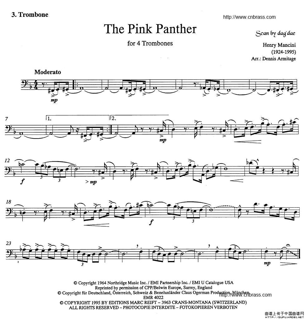 The Pink Panther（《粉红豹》长号四重奏）(1)The Pink Panther3.jpg