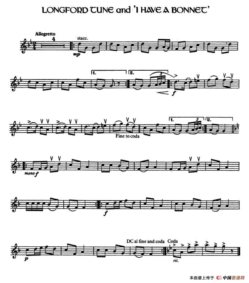 Longford Tune and ‘I Have a Bonnet’ （爱尔兰曲调）(1)图片 (1).jpg