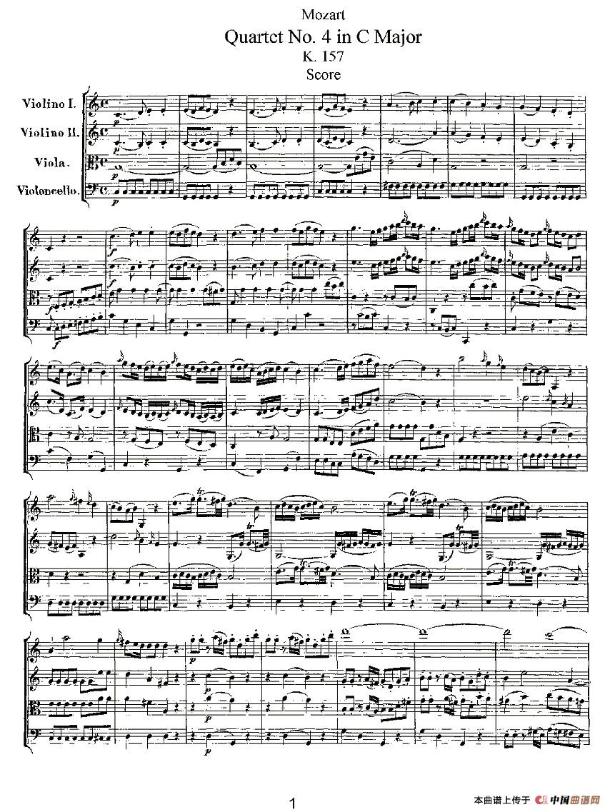 Quartet No. 4 in C Major, K. 157（C大调第四弦乐四重奏）(1)K. 157 -001.jpg
